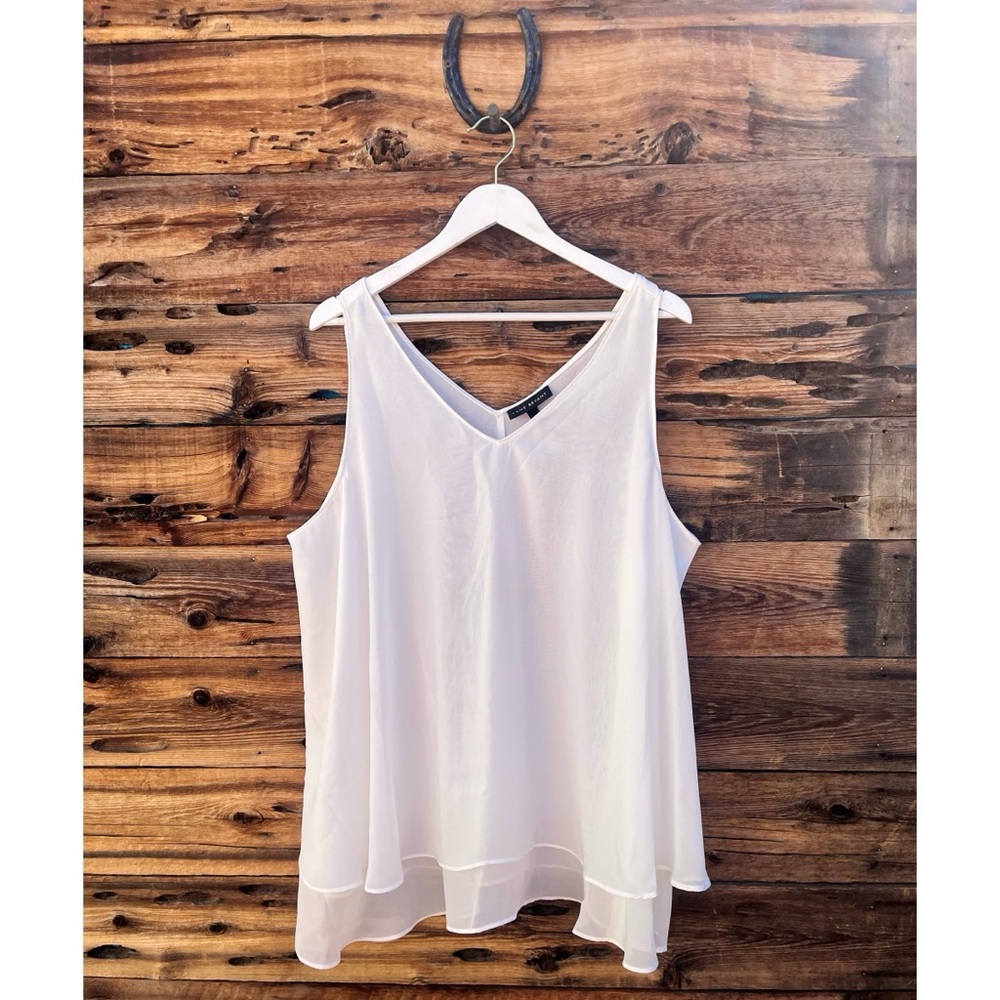 LANE BRYANT | Modern Swing Double-Layer Chiffon Tank 22